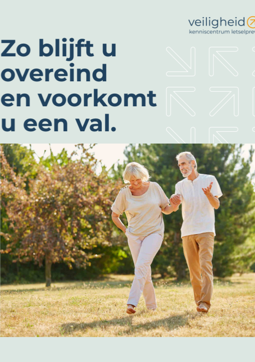 Flyer zo blijft u overeind en voorkomt u een val